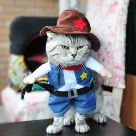 Funny Cat Clothes for Cat Costume Clothing Dressing up Cat Costume Suit