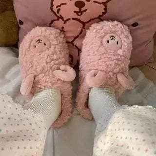 Winter Indoor Warm Lamb Slippers