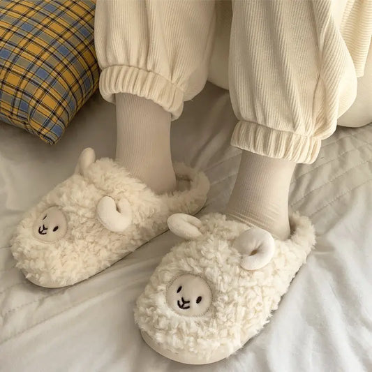 Winter Indoor Warm Lamb Slippers