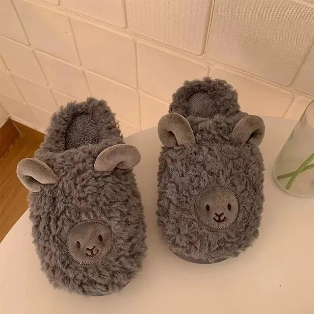 Winter Indoor Warm Lamb Slippers