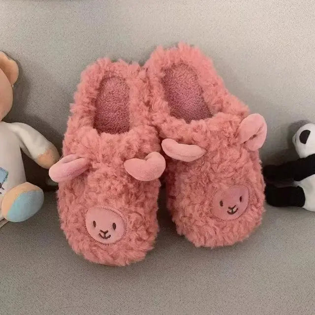 Winter Indoor Warm Lamb Slippers